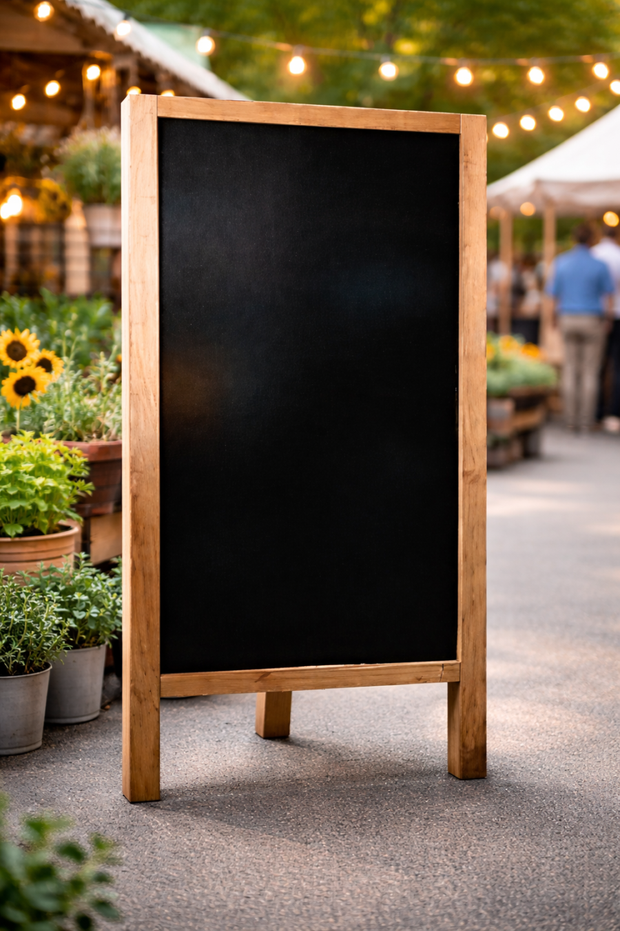 Pizarra Simple para Eventos – Una Cara | Plumón Tiza Líquida