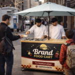 Brand Food Cart | Carrito Móvil Desmontable para Cocinerías y Street Food