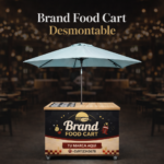Brand Food Cart | Carrito Móvil Desmontable para Cocinerías y Street Food