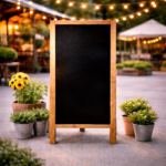 ChatGPT Image 19 feb 2026, 12_24_06 Pizarra Simple para Eventos – Una Cara | Plumón Tiza Líquida