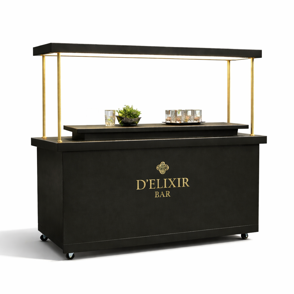 D Elixir Bar – Barra Móvil Premium para Eventos y Terrazas