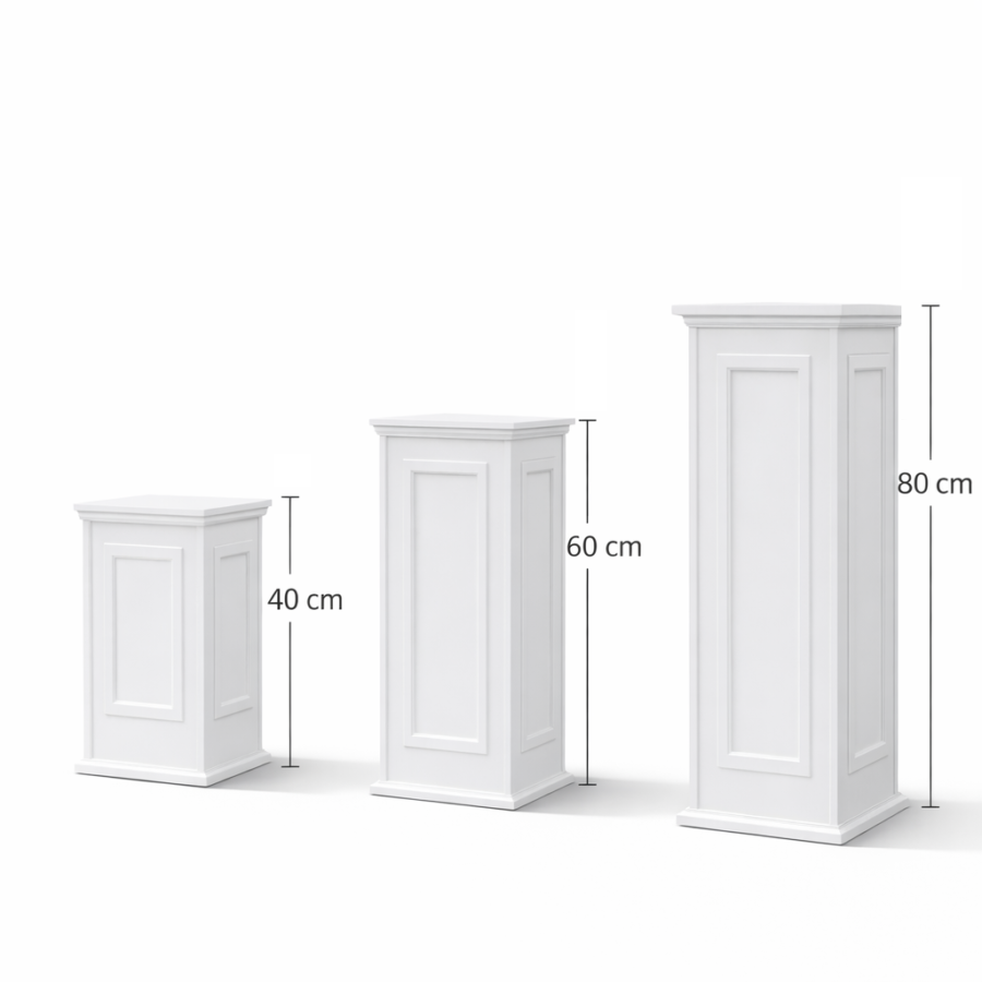 Pilares Decorativos Blancos