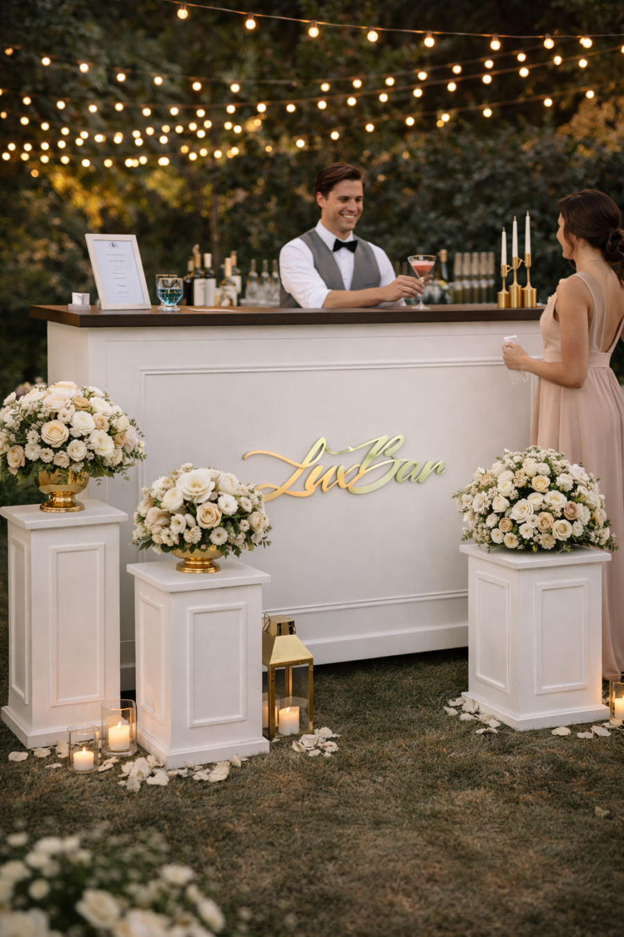 Pilares Decorativos Blancos