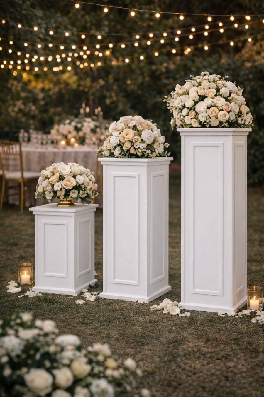 Pilares Decorativos Blancos