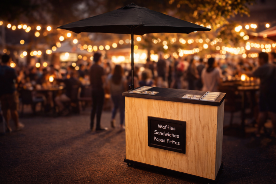 Carrito Móvil para Eventos Modelo Charcutería