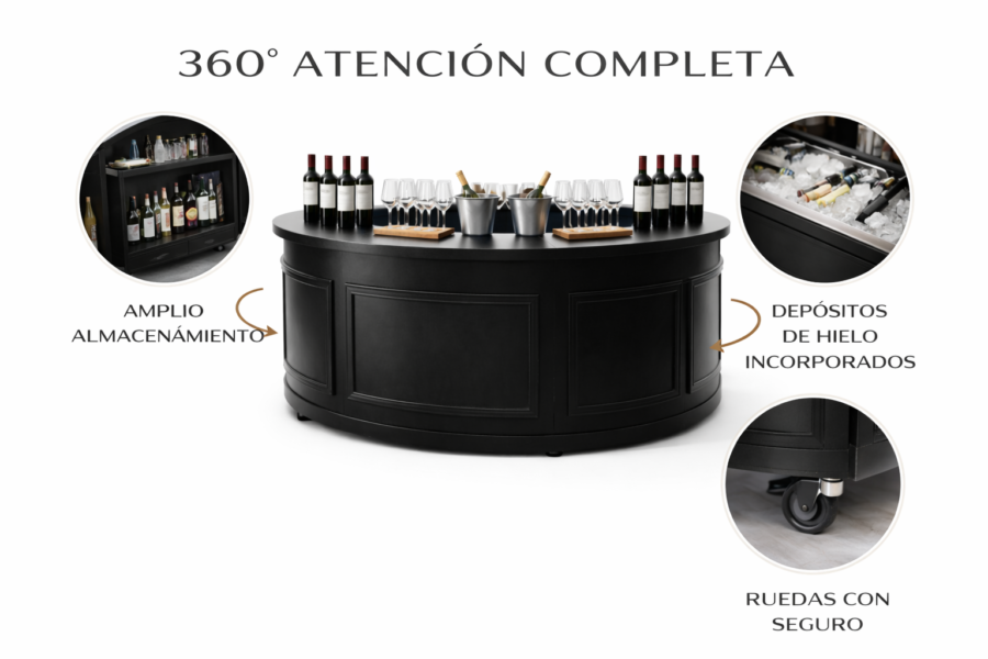 Grand Wine 360 – Barra Circular para Eventos y Viñas