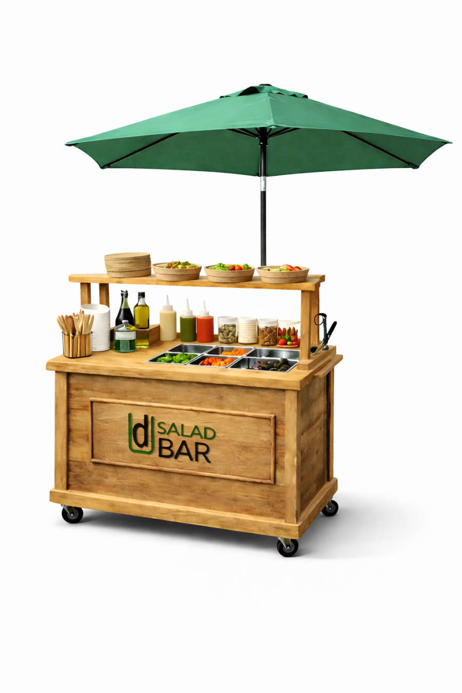 Carrito Móvil (D) Salad Bar Desmontable