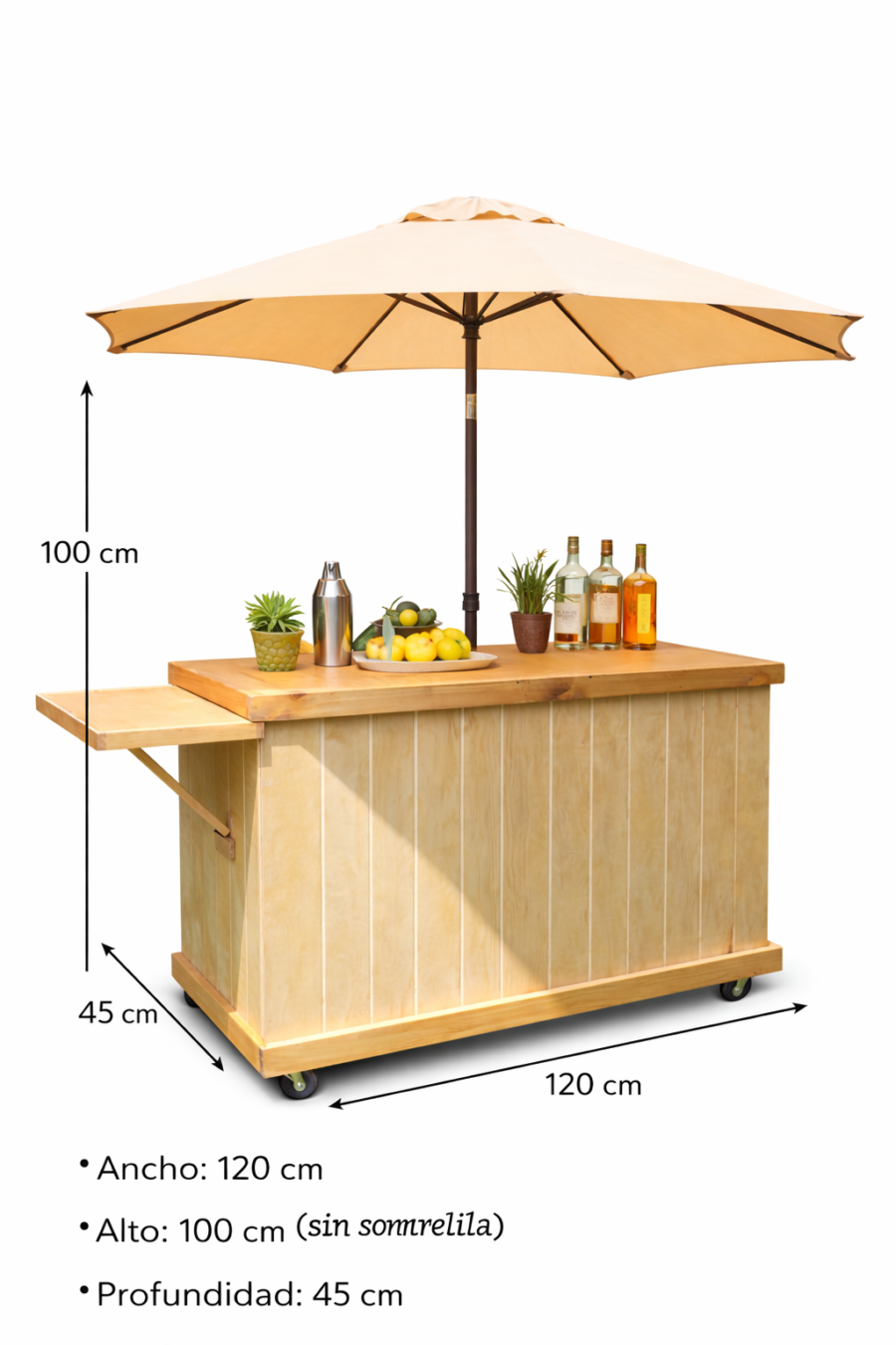 Carrito Móvil Desmontable Terra Bar