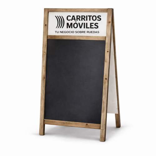 Pizarra Paloma Doble con Logotipo