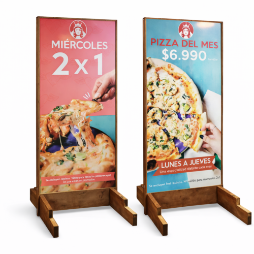 Letrero  Tótem 2 Metros – Gráfica Personalizada Doble Cara