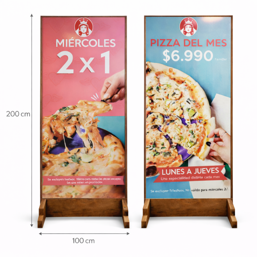 ChatGPT Image 2 mar 2026, 03_09_15 Letrero Tótem 2 Metros – Gráfica Personalizada Doble Cara